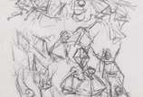 Enrico Bianco (1918-2013), Meninos Brincando, 2008 - Carvão sobre papel <br>Ass. inf. esquerdo <br>Com Declaração de Autenticidade, registrado sob o nº 00473, emitido pela Família do Artista.