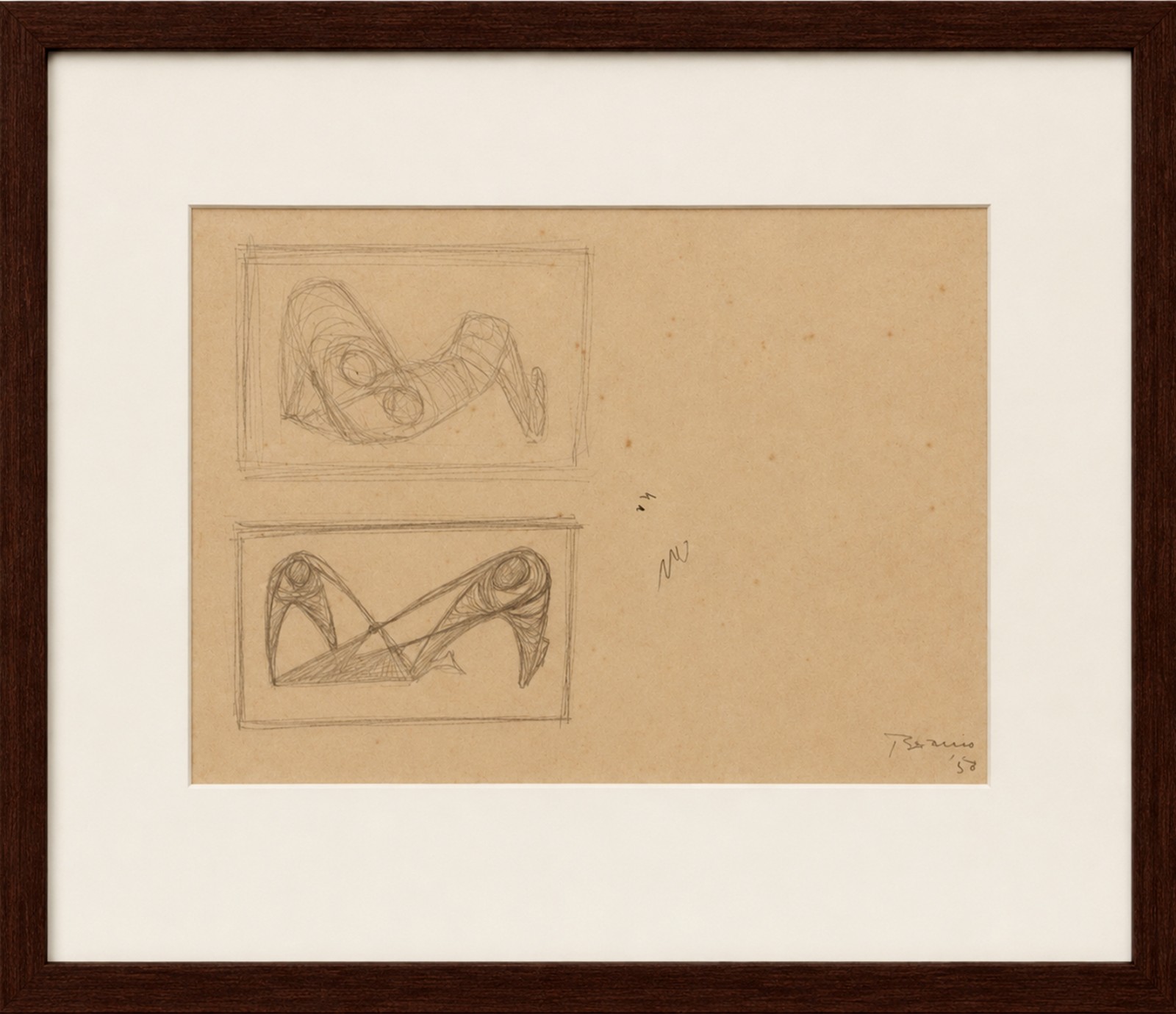 Enrico Bianco (1918-2013), Estudo para 2 Obras, 1956 - foto 2 de 4