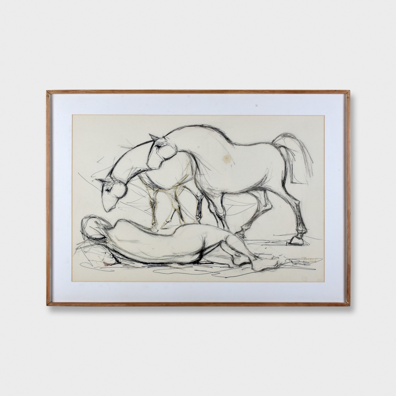 Enrico Bianco (1918-2013), Figura com cavalos, 2005 - foto 2 de 4