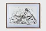 Enrico Bianco (1918-2013), O pescador, 2005 - Crayon s/ papel<br>Ass. inf. direito<br>Participou da exposição individual do artista realizada na Galeria O Colecionador em 2005.