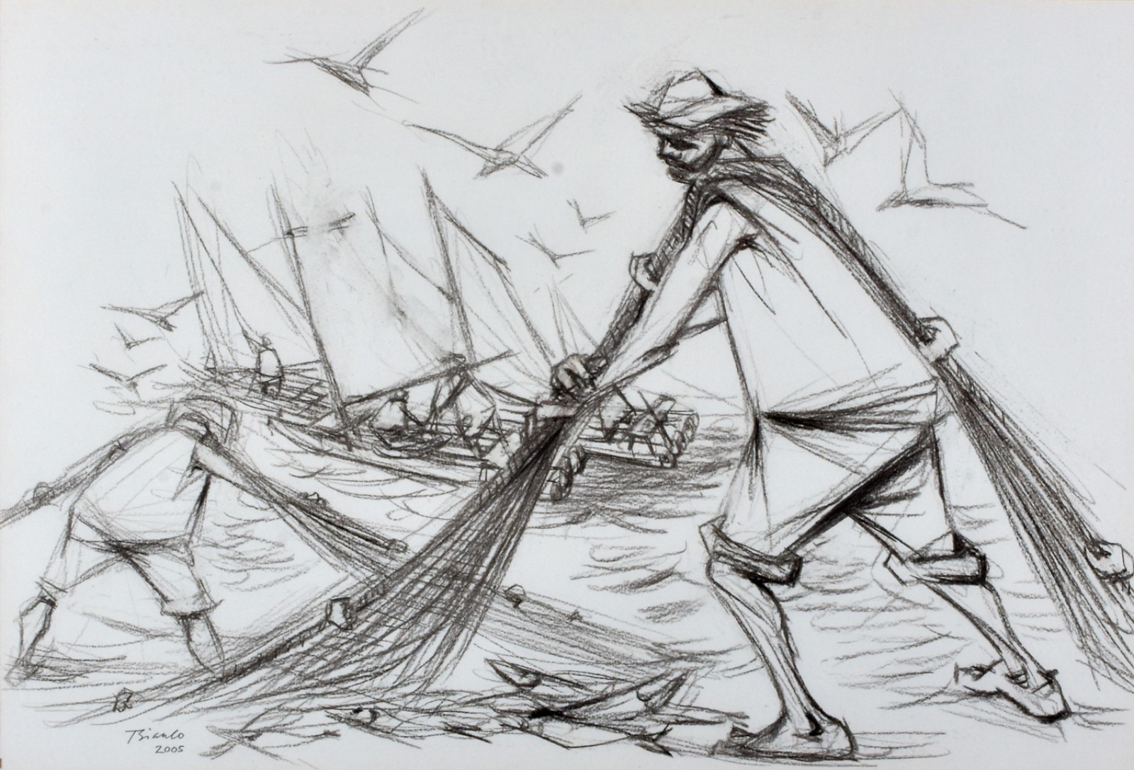 Enrico Bianco (1918-2013), O pescador, 2005 - foto 1 de 4
