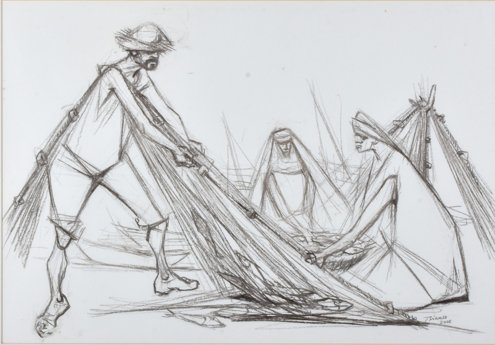Enrico Bianco (1918-2013), Pescadores, 2005 - foto 3 de 4