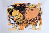 Enrico Bianco (1918-2013), Álbum (4 gravuras) - Álbum contendo 4 gravuras de Enrico Bianco:<br><br>1: Menino com Carneiros - Litografia - Ed. 18/20 - Ass. inf. direito - 55 x 75 cm<br>2: Derrubada, 
