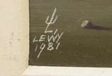 Walter Lewy (1905-1995), SEM TITULO, 1981 - Óleo s/ tela<br>Ass. inferior esquerdo<br>