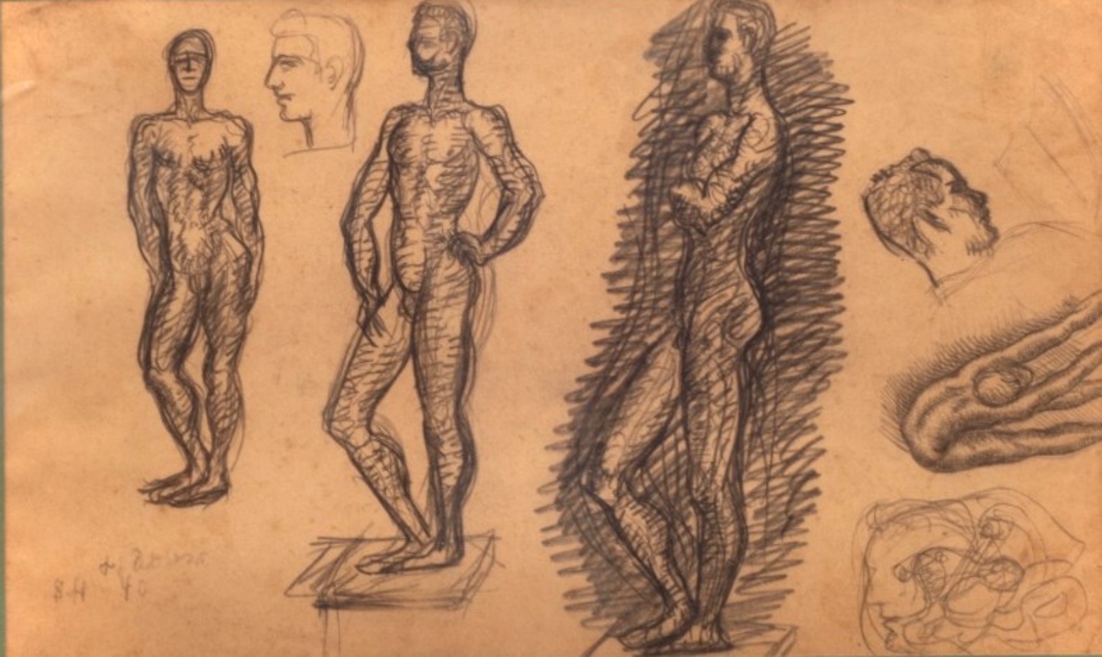 José Pedrosa (1915-2002), Estudo, 1940 - foto 1 de 4