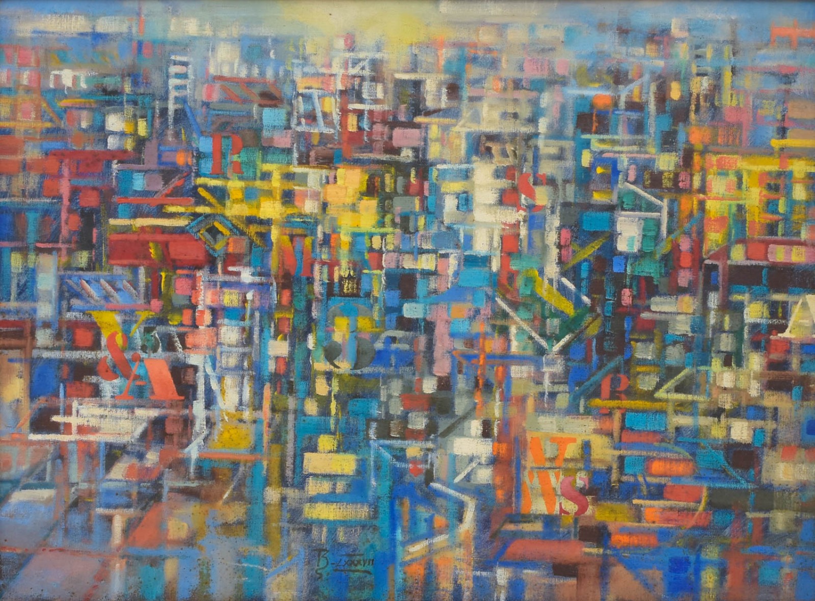 Benjamin Silva (1927), Cidade em azul III, 1987 - foto 1 de 5