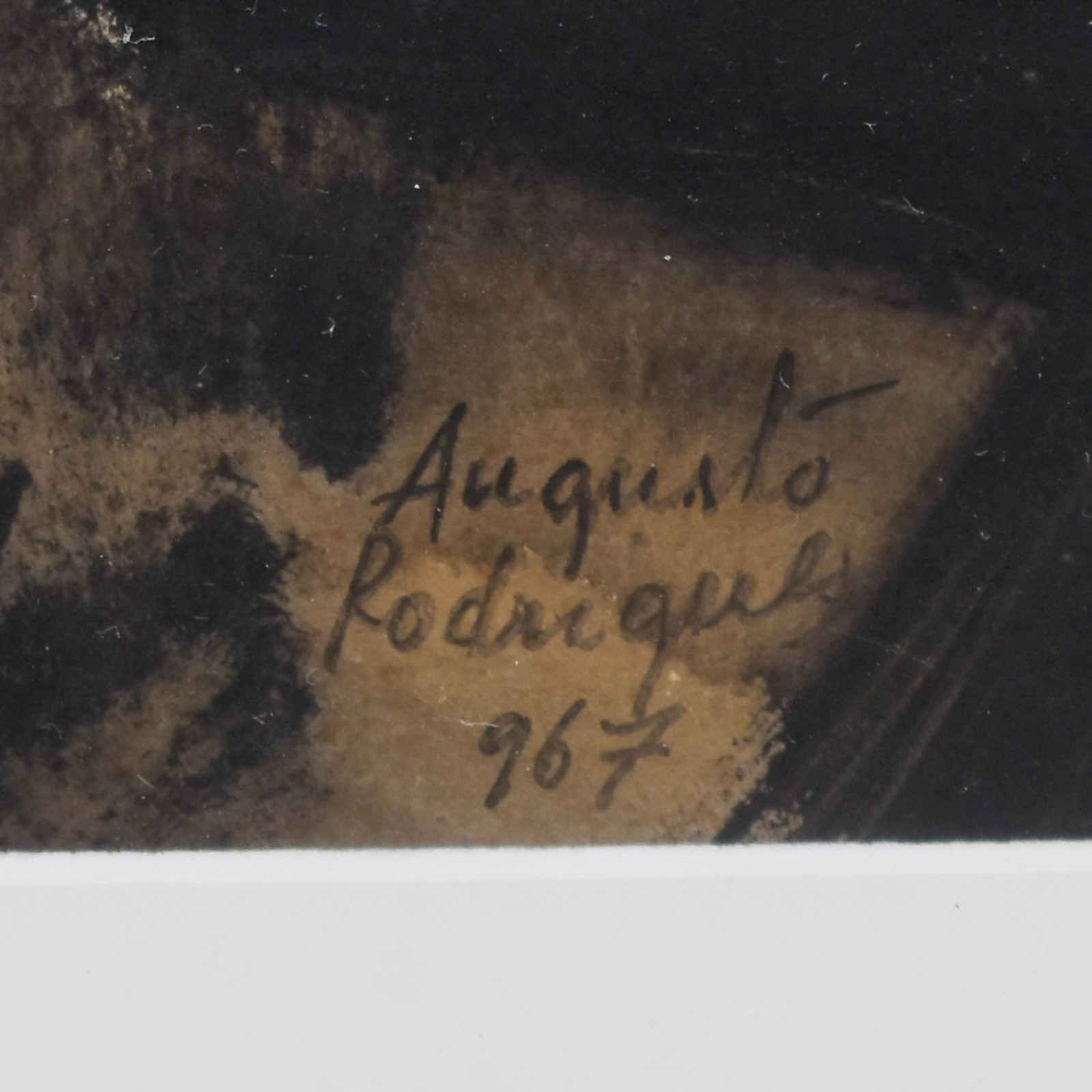Augusto Rodrigues (1913-1993), Sem Título - Perfil Mulher, 1967 - foto 3 de 4