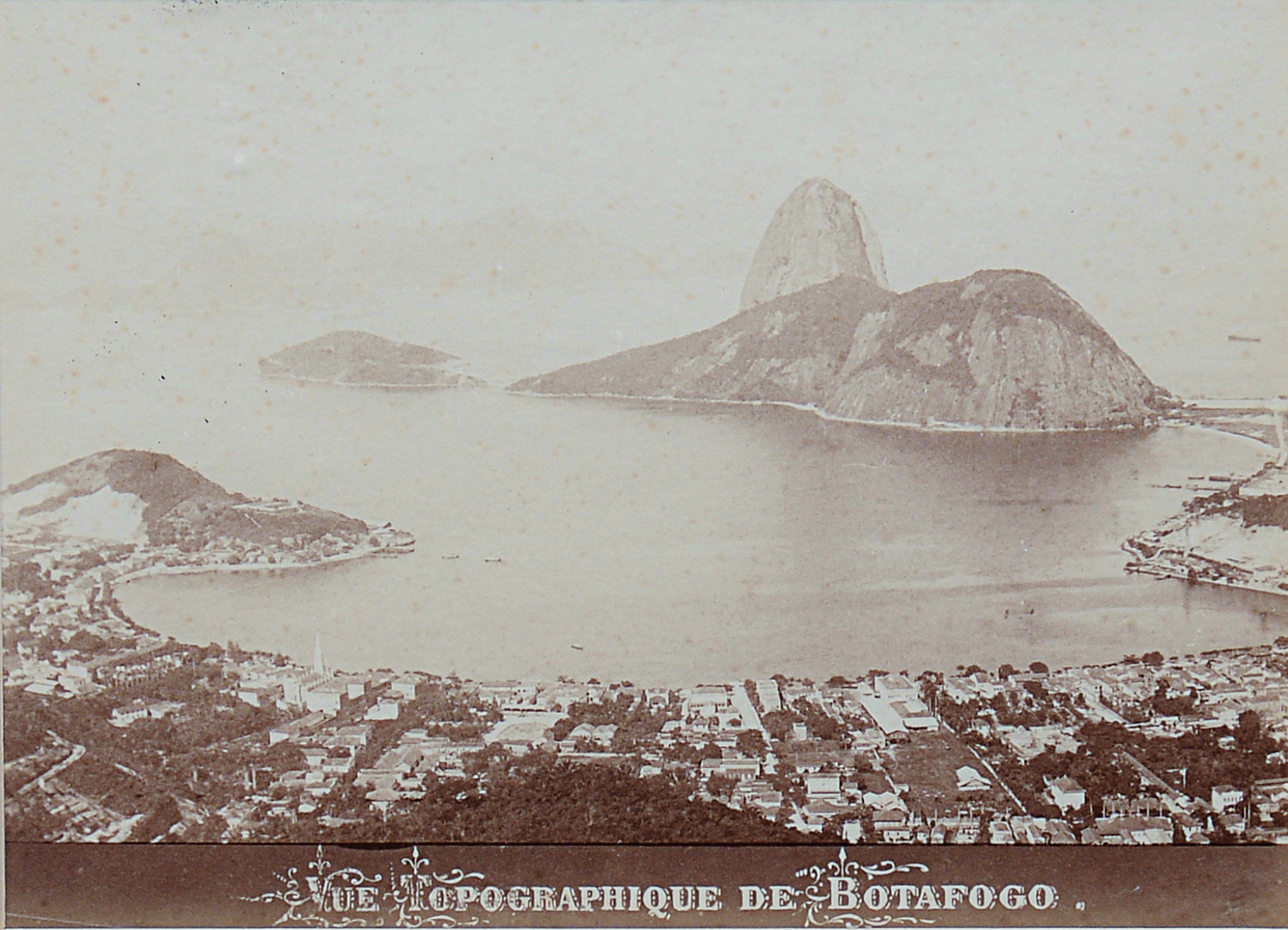 Vue topographique de Botafogo [Antiga vista topográfica da Baía de Guanabara/Praia de Botafogo] - foto 2 de 2