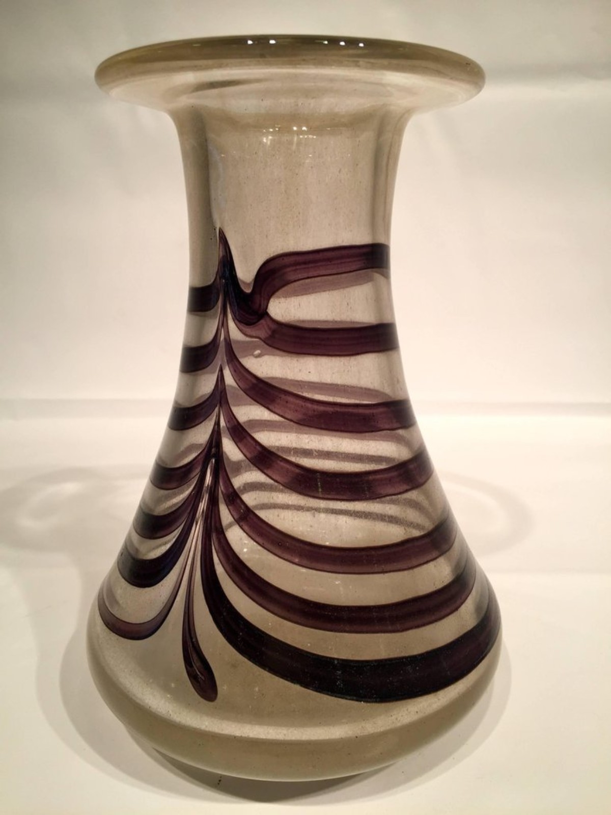 Vaso em vidro artistico soprado de Murano com pigmentação e banho de... - foto 2 de 2