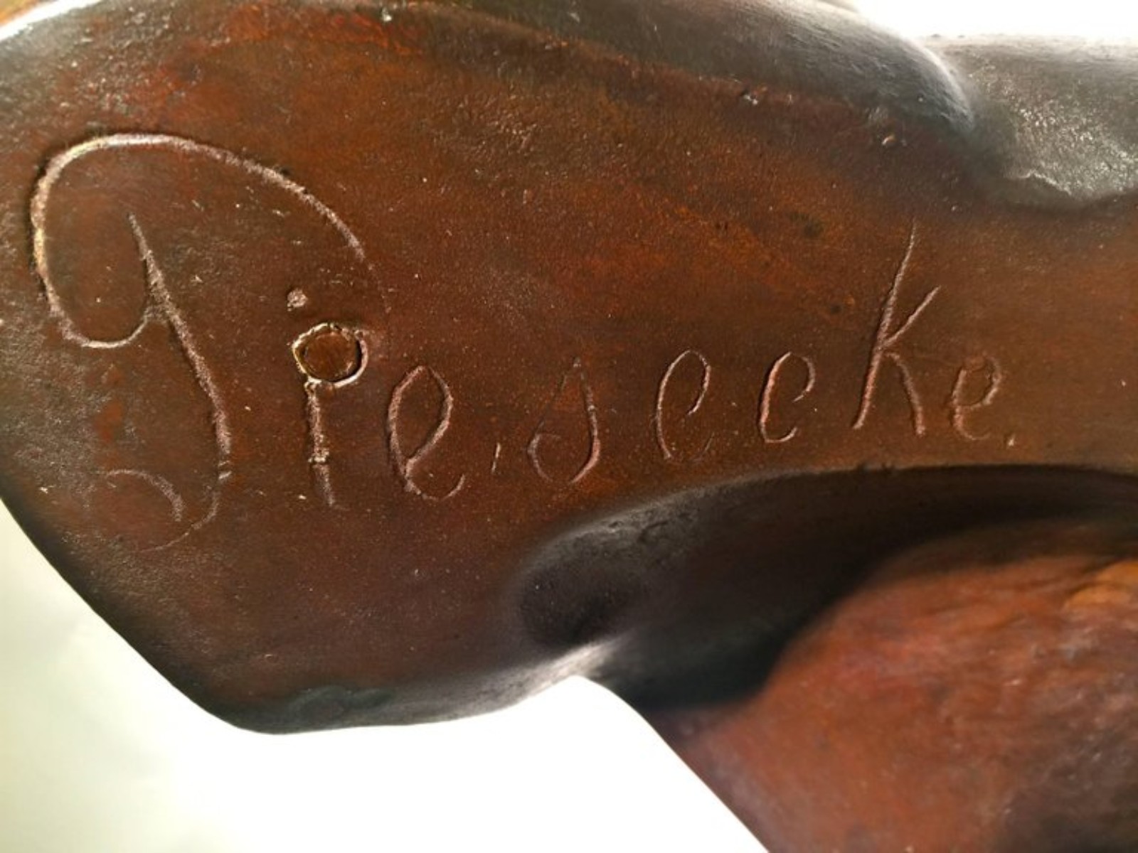Busto de Beduíno em terracota e bronze patinado. Produzido na Austria... - foto 3 de 4