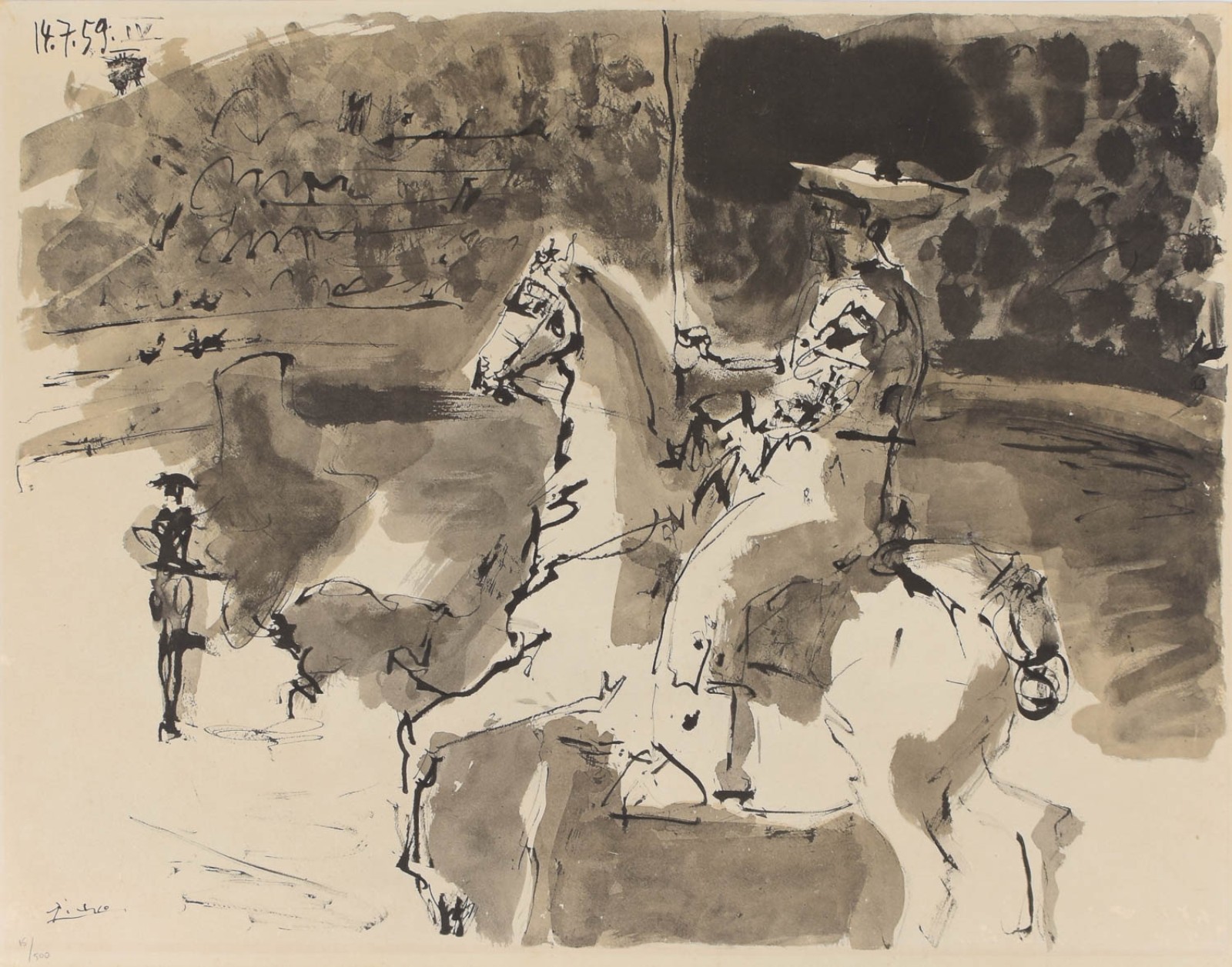 Pablo Picasso (1881-1973), Passe de Cape da série Los Torós, - foto 1 de 7