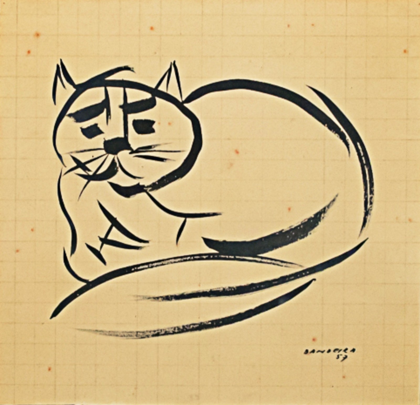 Antonio Bandeira (1922-1967), GATO, 1957 - foto 1 de 2