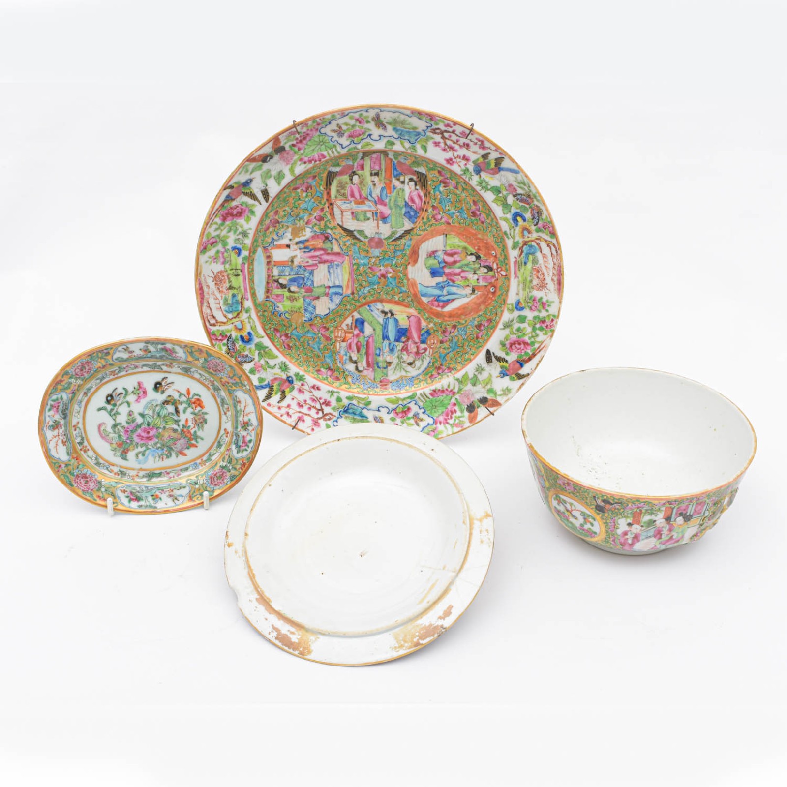 Lte com três peças em porcelana chinesa Mandarim - foto 2 de 2