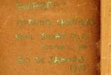 Pietrina Checcacci (1941), Evaterra, 1973 - Vinil s/tela colado em eucatex<br>Ass. inf. esquerdo e verso<br>Localizado Rio de Janeiro<br><br>Pietrina Checcacci é uma pintora, gravurista e escult