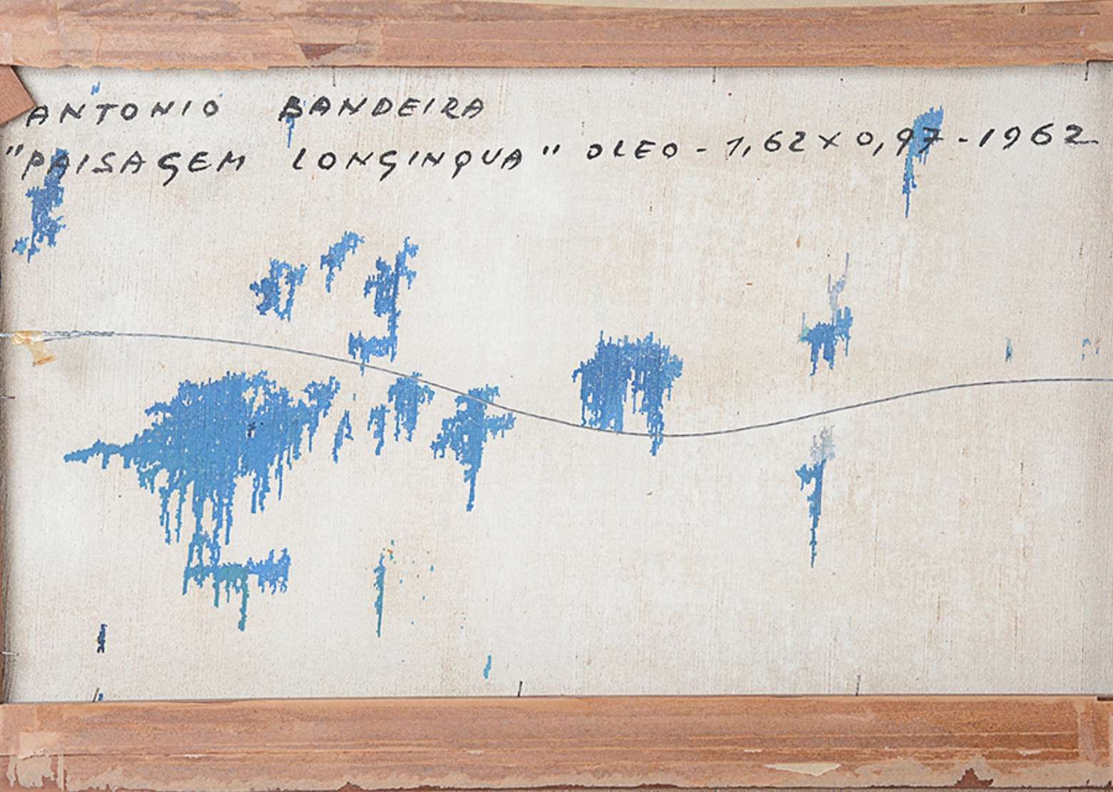 Antonio Bandeira (1922-1967), Paisagem Longínqua,1962 - Óleo s/tela<br>Ass. inf. direito e verso e datado<br><br><br><br><br>A produção abstrata de Antônio Bandeira (1922-1967) remonta à década de ...