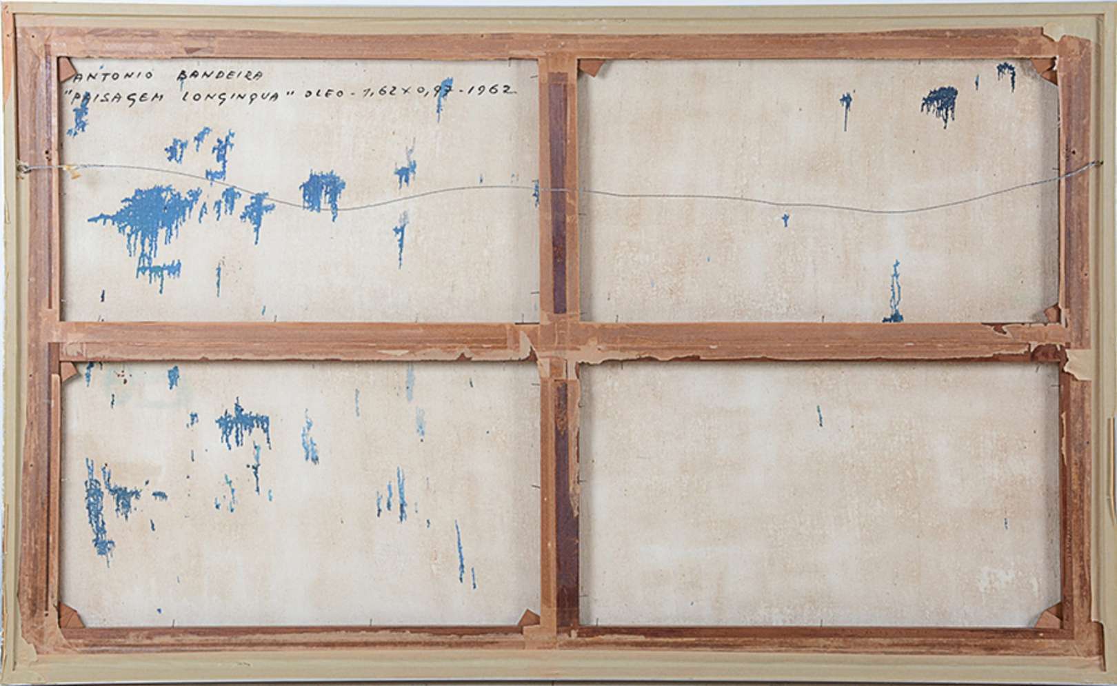 Antonio Bandeira (1922-1967), Paisagem Longínqua,1962 - Óleo s/tela<br>Ass. inf. direito e verso e datado<br><br><br><br><br>A produção abstrata de Antônio Bandeira (1922-1967) remonta à década de ...