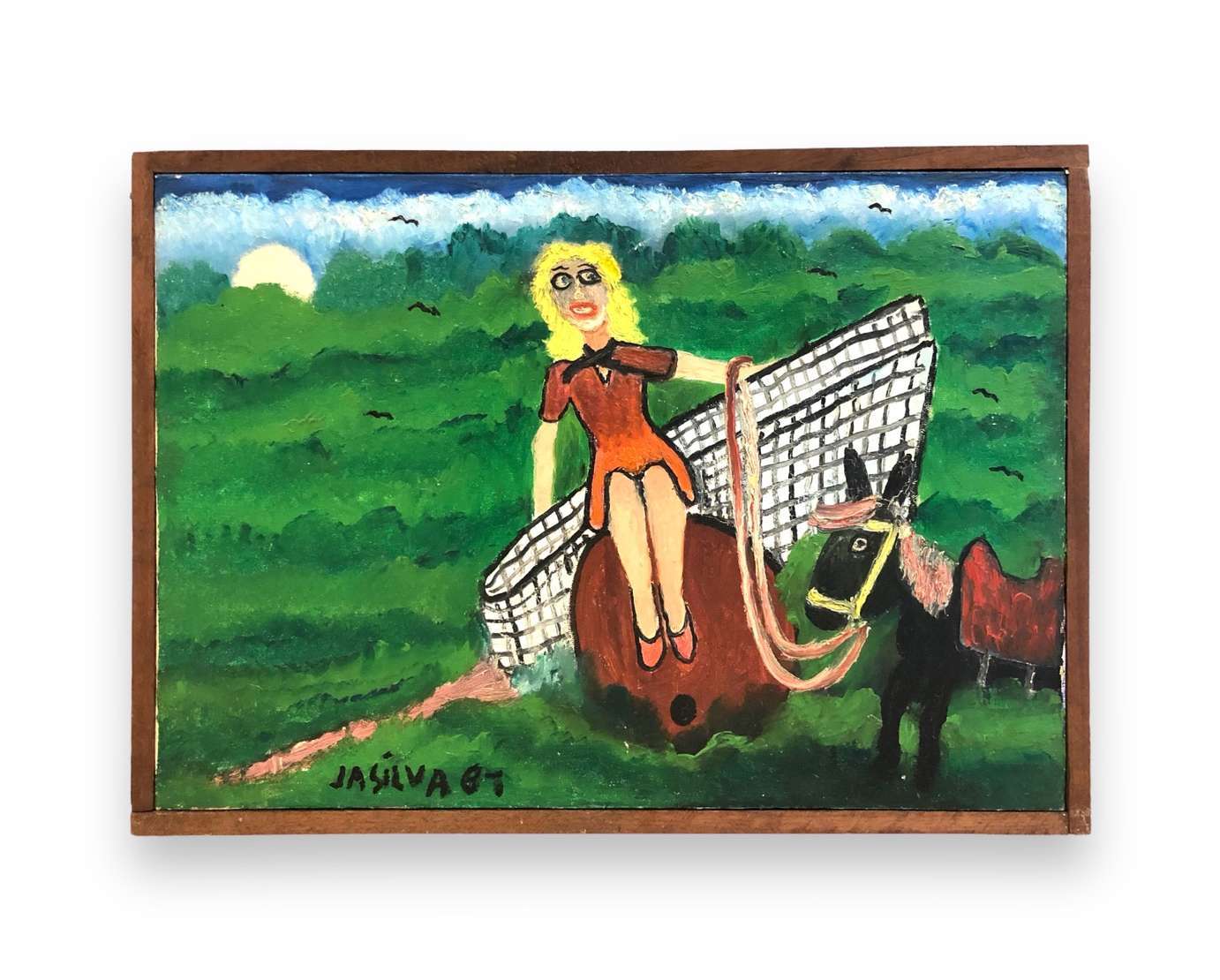 José Antônio da Silva (1909-1996), Sem Título, 1987 - Óleo s/ tela<br>Ass. canto inf. esquerdo <br><br>Autodidata, José Antônio da Silva foi descoberto como artista em 1946, durante uma exposição e...