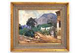 Arthur Timótheo da Costa (1882-1922), Paisagem com casario, 1919 - Óleo s/ tela<br>Ass. inf. direito<br>Localizado Rio de Janeiro.<br><br>Arthur Timótheo da Costa, nascido em 1882 em uma família hu...