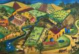 Rosina Becker do Valle (1914-2000), A Fazenda, 1969 - Óleo s/ tela<br>Ass. dat. tit. inf. central<br><br>A obra "A Fazenda" de Rosina Becker Do Vale retrata uma paisagem rural serena, com um rio se...