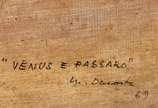 Milton Dacosta (1915-1988), Vênus e Passaro, 1969 - Óleo s/ tela <br>Ass. inf. direito e verso.<br>Obra apresenta cachê da Galeria Contorno. <br><br><br><br>Milton Dacosta (1915-1988) foi um destac...