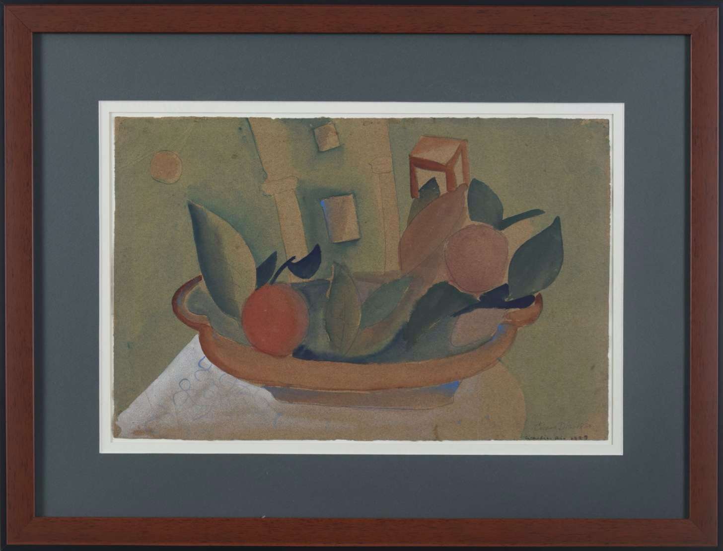 Cícero Dias (1907-2003), Natureza Morta, 1929/1930 - Aquarela s/ papel<br>Ass. inf. direito<br>Localizado Rio<br><br>"Cícero Dias (1907-2003) foi um artista multifacetado, nascido em Escada, Pernam...
