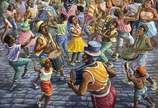 SERGIO VIDAL (1945), Folia Carnavalesca, 2024 - Óleo s/ tela<br>Ass. inf. direito 