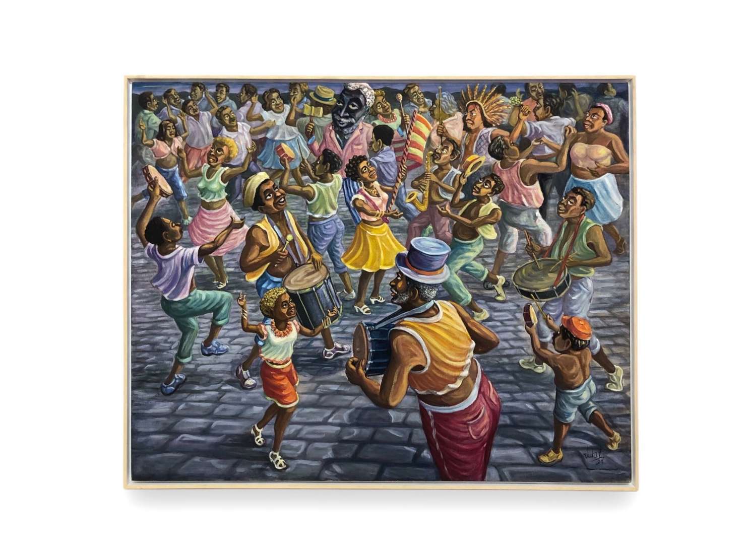 SERGIO VIDAL (1945), Folia Carnavalesca, 2024 - Óleo s/ tela<br>Ass. inf. direito 