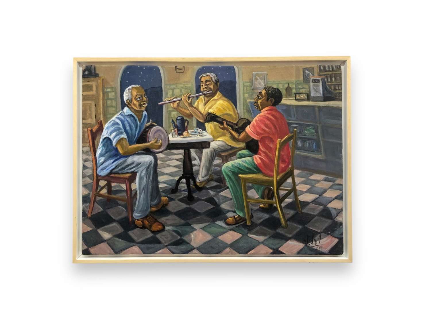 SERGIO VIDAL (1945), Pela madrugada, 2023 - Óleo s/ tela<br>Ass. inf. direito<br>