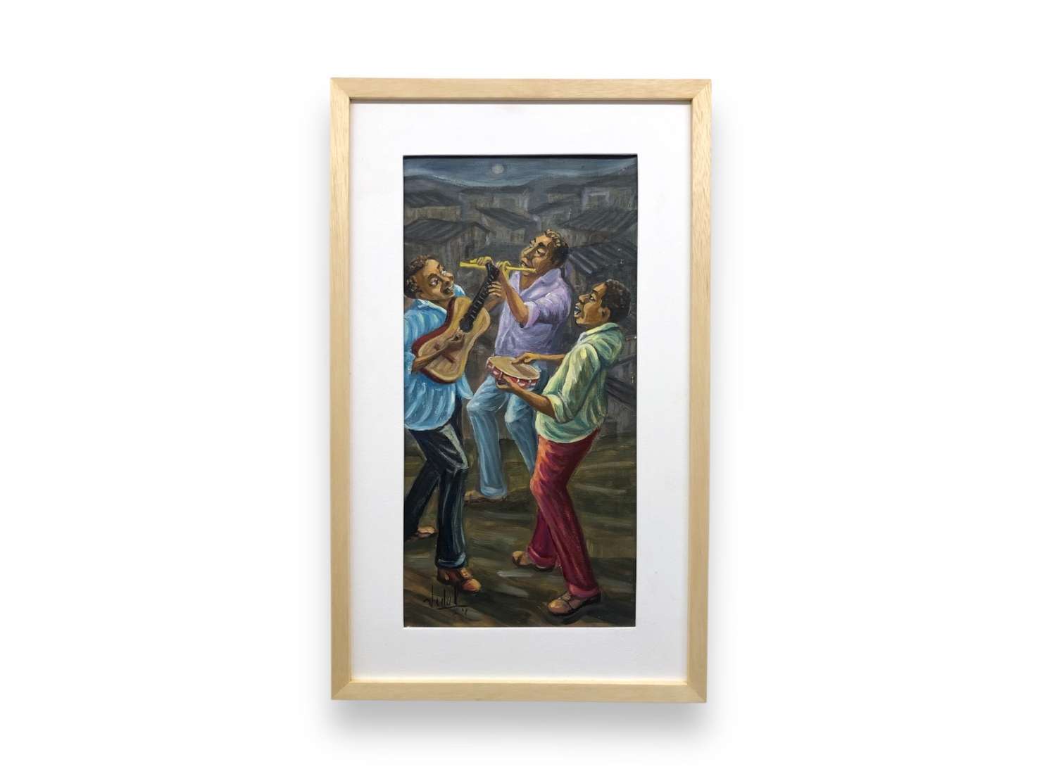 SERGIO VIDAL (1945), Chorinho, 2024 - Óleo s/ tela<br>Ass. inf. esquerdo 