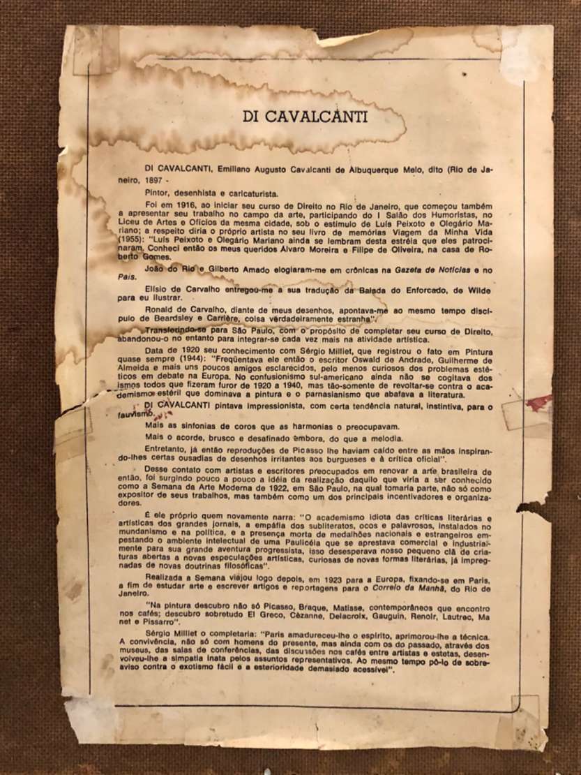 Di Cavalcanti (1897-1976), Sem título ( Estudo ) - Guache s/ papel<br>Ass. inf. direito<br>Estudo para painel do Clube dos 500, anos 50.<br><br>Reconhecido como um dos principais nomes do modernism...