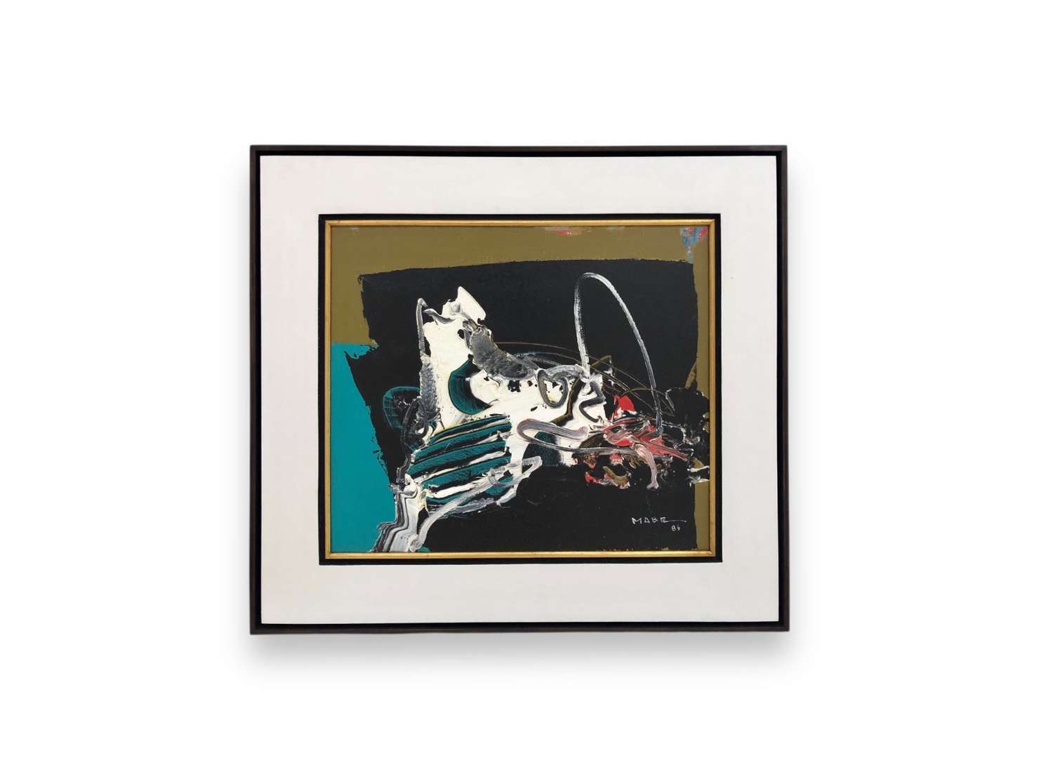 Manabu Mabe (1924-1997), Work nº 7, 1984 - Óleo s/ tela <br>Ass. inf. direito e verso <br><br>Mabe foi um dos principais nomes da abstração lírica no Brasil. Nascido no Japão e radicado em São 