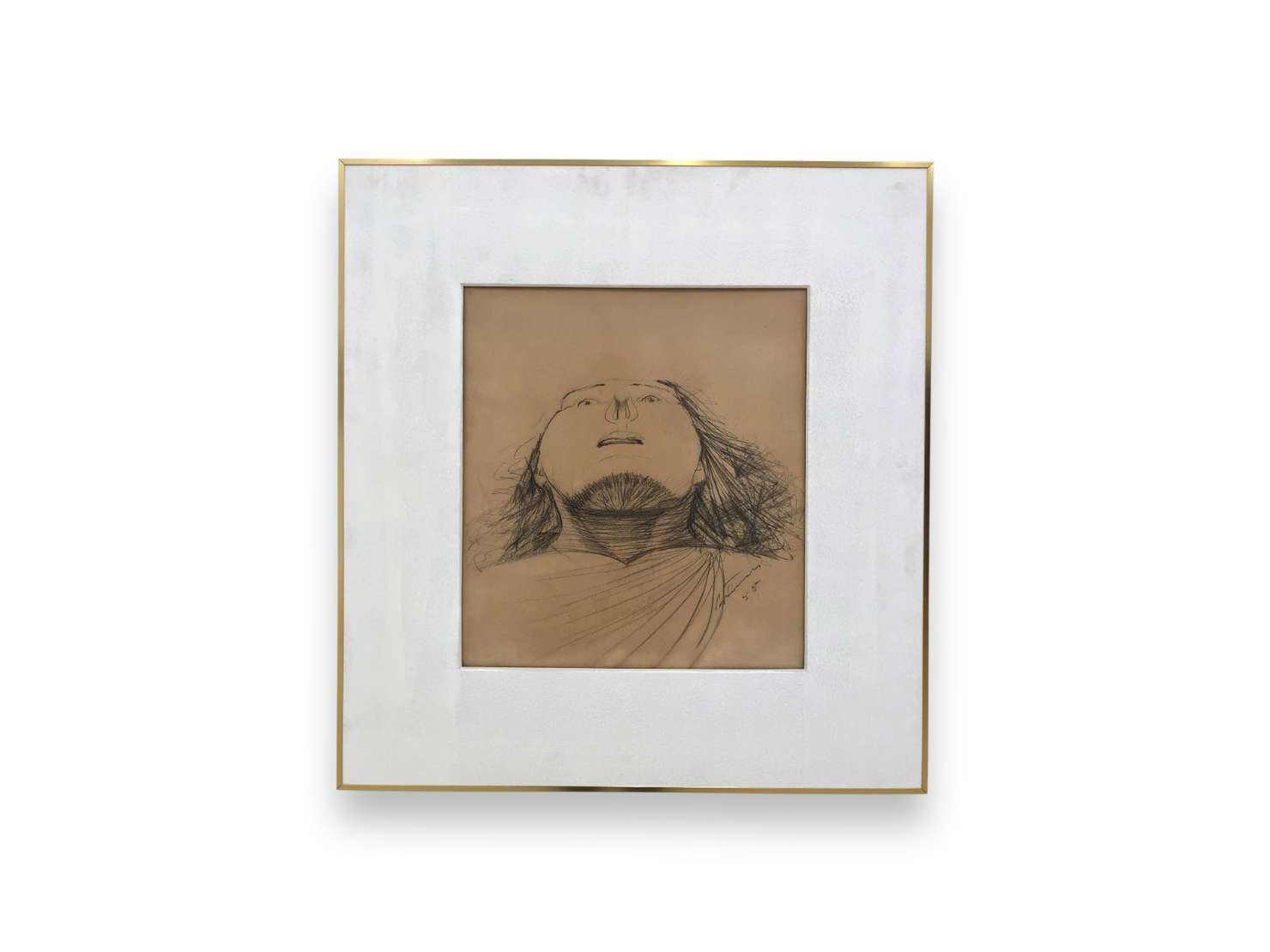 Cândido Portinari (1903-1962), cabeça de mulher, 1955 - Desenho a grafite s/ papel<br>Ass. inf. direito <br>Esta catalogada no Projeto do Portinari sobre número<br>FCO 3014 CR 3494