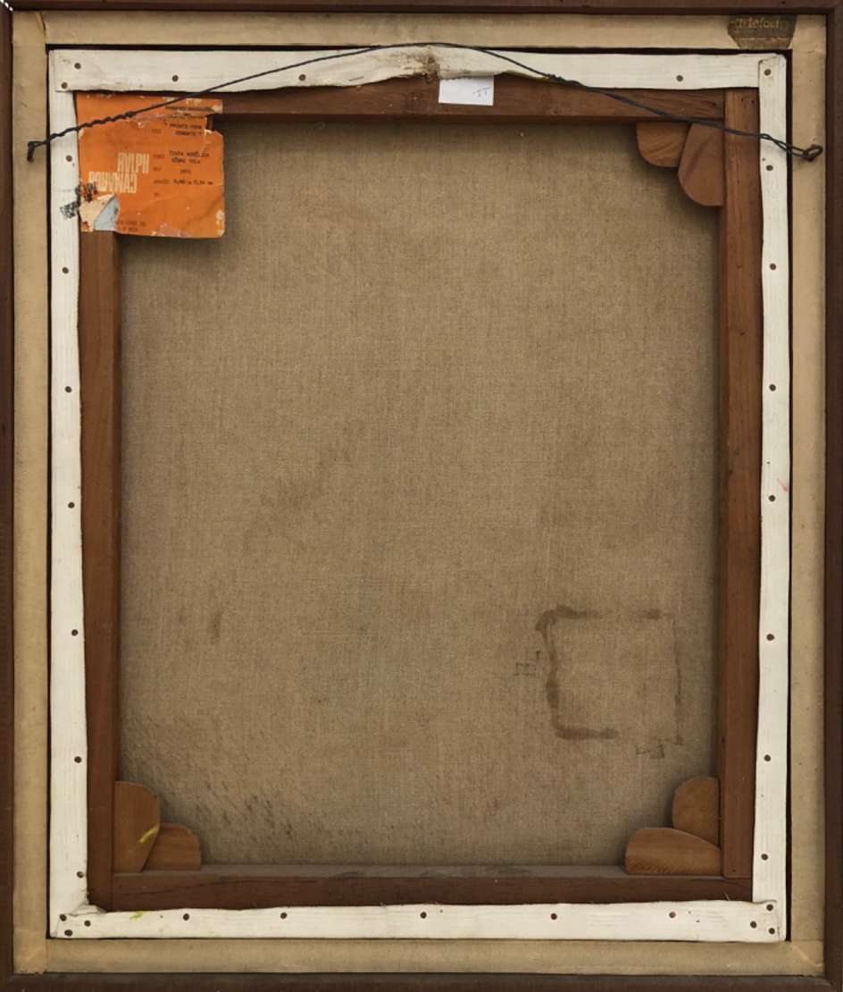 Roberto Magalhães (1940), Pronto para Combate, 1971  - Acrílica s/ tela <br>Ass. inf. esquerdo 