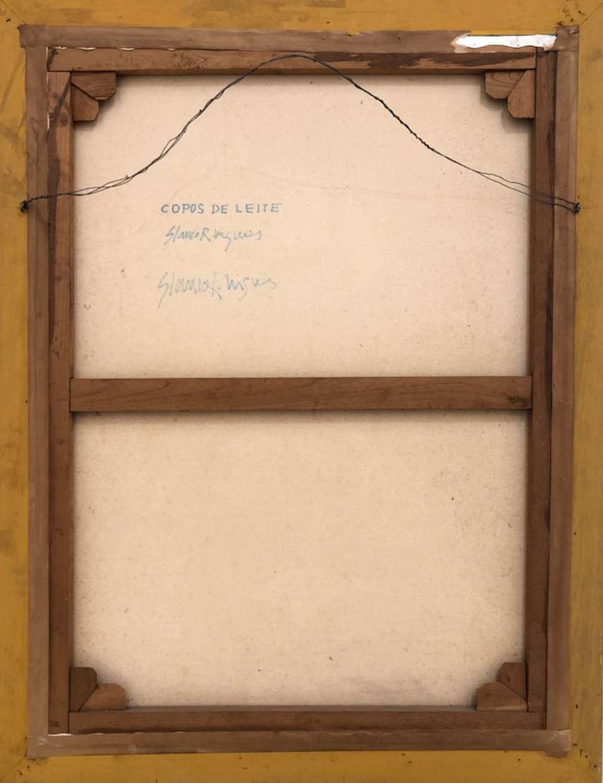 Glauco Rodrigues (1929-2004), Os lírios, 1992  - Acrílica s/ tela <br>Ass. inf. central e verso 