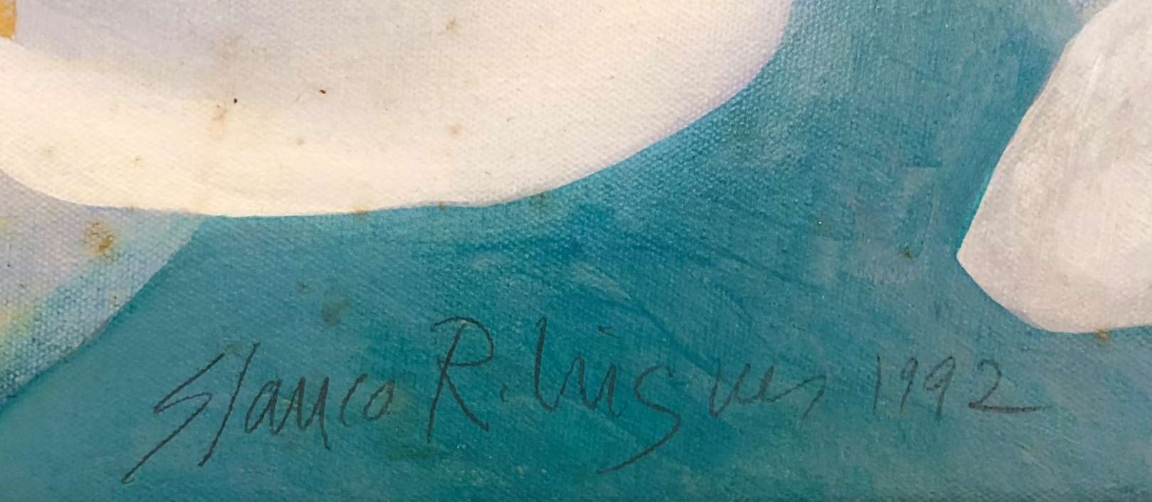 Glauco Rodrigues (1929-2004), Os lírios, 1992  - Acrílica s/ tela <br>Ass. inf. central e verso 