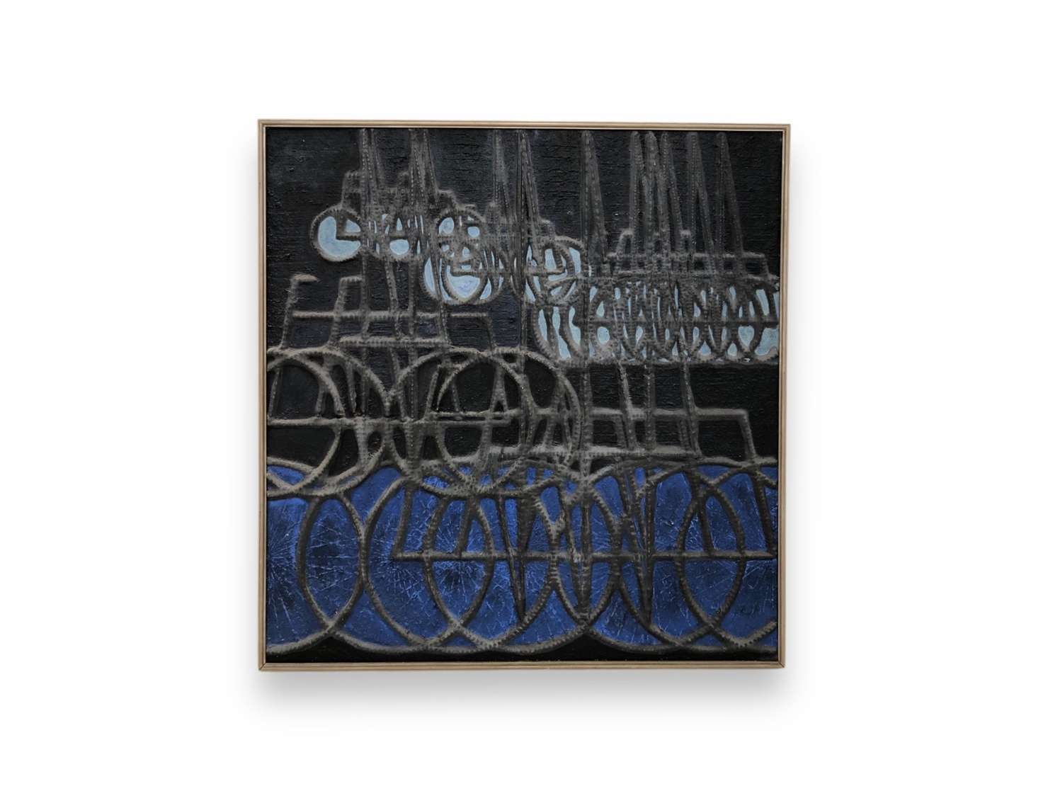 Joaquim Tenreiro (1906-1992), Ciclistas, 1966 - Técnica mista <br>Ass. verso 