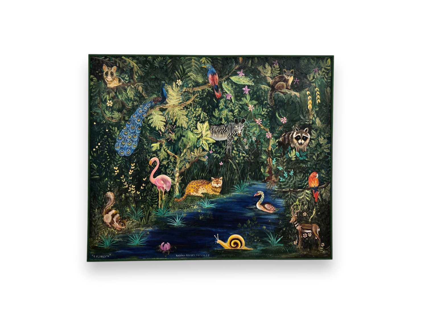 Rosina Becker do Valle (1914-2000), A Floresta, 1974 - Óleo s/ tela <br>Ass. inf. central