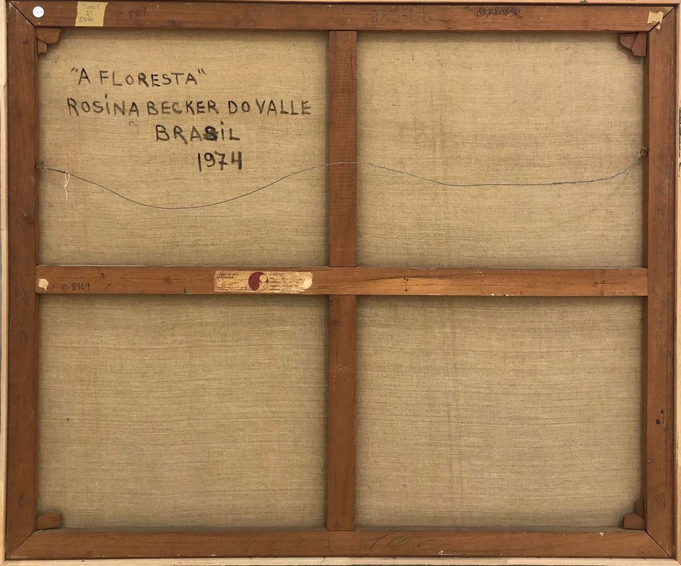 Rosina Becker do Valle (1914-2000), A Floresta, 1974 - Óleo s/ tela <br>Ass. inf. central