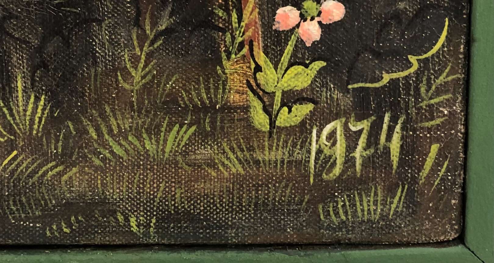 Rosina Becker do Valle (1914-2000), A Floresta, 1974 - Óleo s/ tela <br>Ass. inf. central