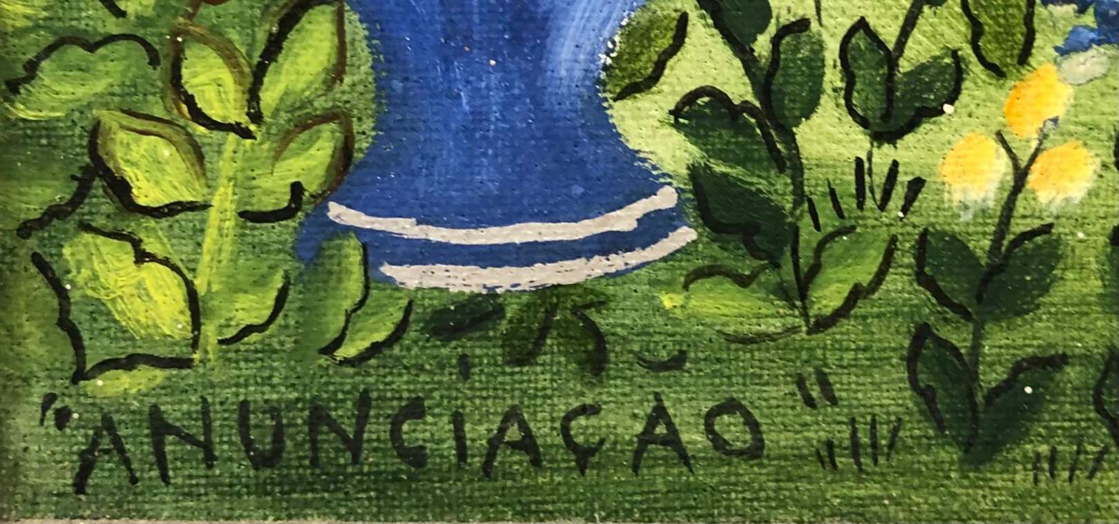 Rosina Becker do Valle (1914-2000), Anunciação, 1971 - Óleo s/ tela<br>Ass e tit. inf. esquerdo