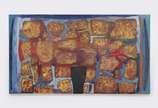 Carlos Vergara (1941), Altamor, 2008 - Monotipia, pintura e carvão s/ lona crua<br>Ass. no verso<br>Importante obra do artista, reproduzido no livro organizado por Paulo Sergio Duaerte  na 