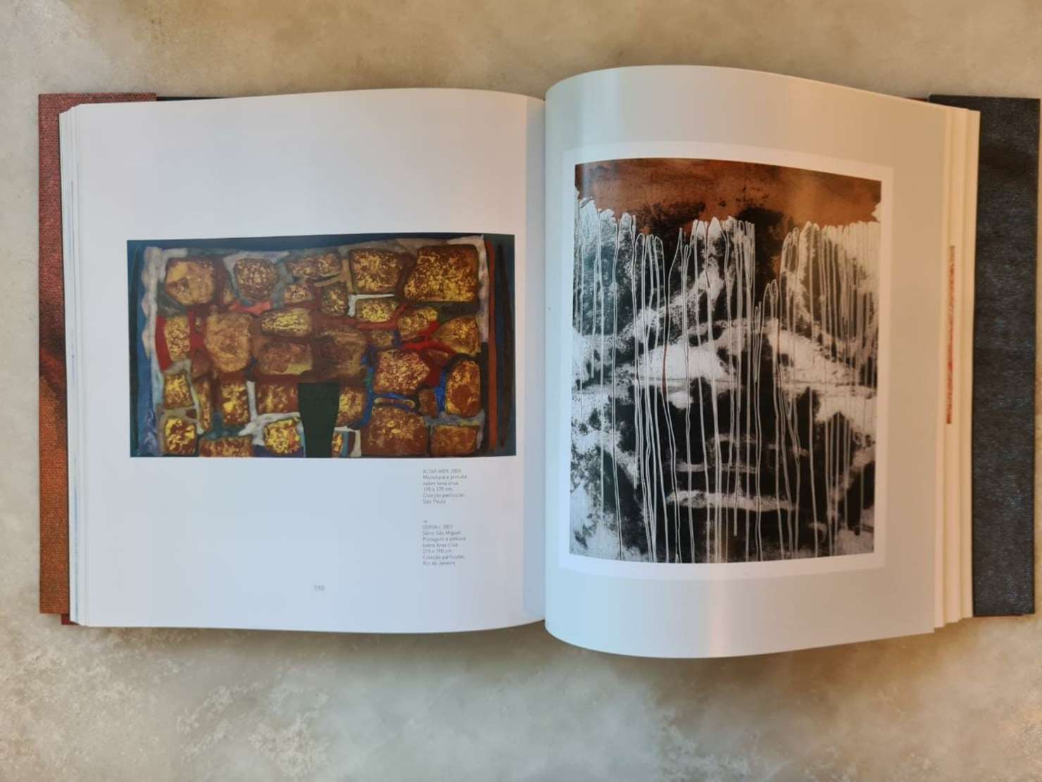Carlos Vergara (1941), Altamor, 2008 - Monotipia, pintura e carvão s/ lona crua<br>Ass. no verso<br>Importante obra do artista, reproduzido no livro organizado por Paulo Sergio Duaerte  na 