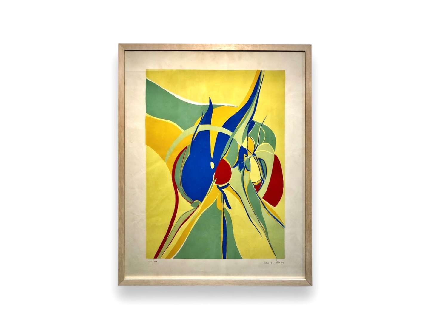Maria Polo (1937-1983), Sem titulo, 1974 - Serigrafia<br>Ass. Inf. direito<br>Edição 149 de 150