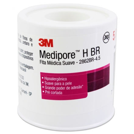 Fita Medipore 5cm X 4,5m Suave 2862BR -  3M.