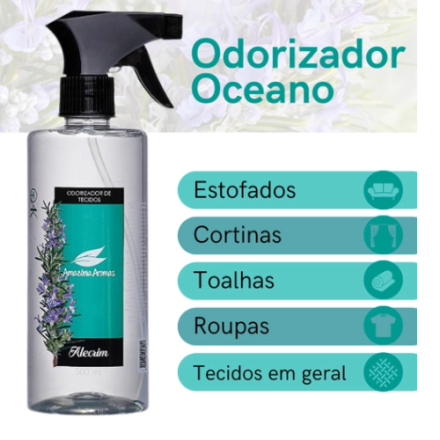 Odorizador de Tecidos Amazônia Aromas 500ml - Alecrim