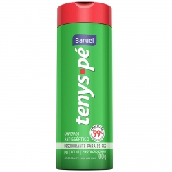 Desodorante Antisséptico Tenys Pé Conforado - Contém 100g. Baruel.