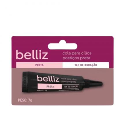 Cola para Cílios 16h Preta Belliz 7g - Cód 981
