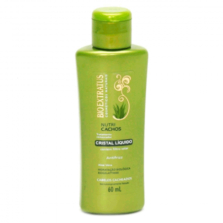 Óleo Bio Extratus Cristal Líquido Nutri Cachos - Contém 60ml. Bio Extratus