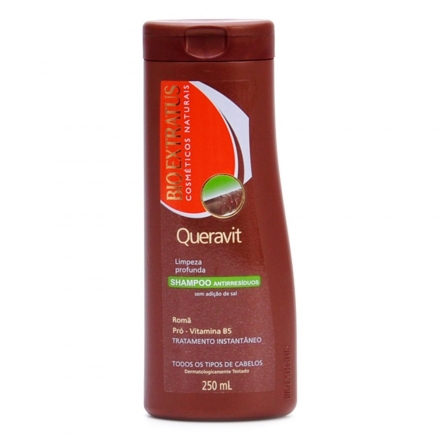 Shampoo Anti Resíduos Bio Extratus Queravit  - Contém 250ml. Bio Extratus