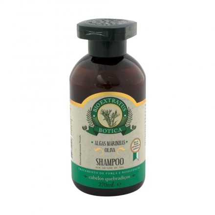 Shampoo Algas Marinhas Oliva Botica Bio Extratus - Contém 270ml. Bio Extratus